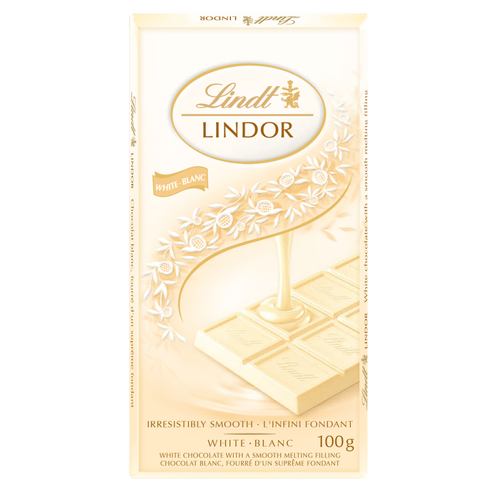 Picture of Lindt LINDOR White Chocolate Bar, 100 Grams