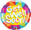 Picture of 18'' Get Well Soon - Sunshine Foil Balloon  (helium-filled)
