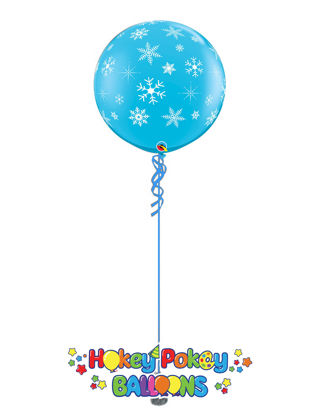 Picture of Snowflakes & Sparkles 3FT  Giant Balloon (helium-filled)