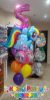 Picture of My Little Pony Rainbow Dash with Number - Balloon Bouquet  (9pc)