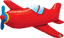 Picture of 36" Red Vintage Airplane Foil Balloon  (helium-filled)