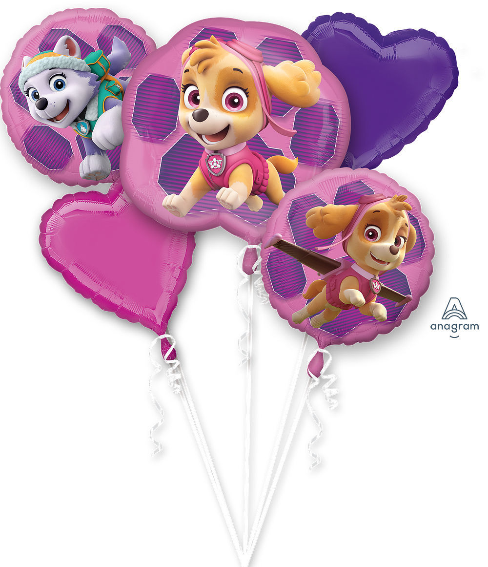 Picture of PAW Patrol Sky and Everest Foil Balloon Bouquet  (5pc)