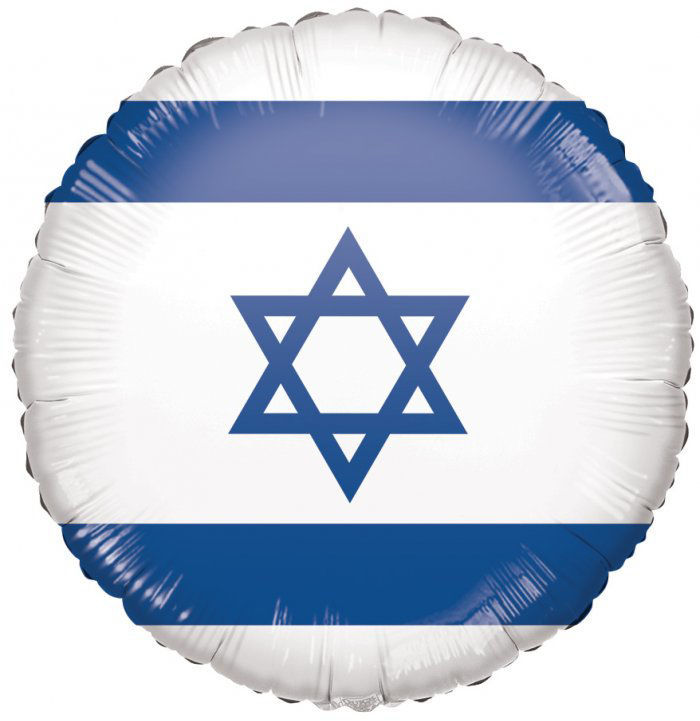 Picture of Israeli Flag Foil Balloon (helium-filled)