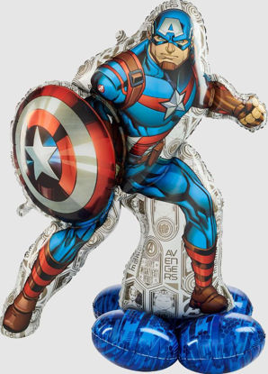 Picture of 58'' Marvel Avengers Captain America - AirLoonz Balloon (air-filled)