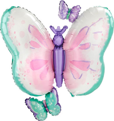 Picture of 29'' Flutters Butterfly - Foil Balloon (helium-filled)