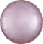 Picture of 18" Satin Luxe Pastel Pink Circle Foil Balloon  (helium-filled) 