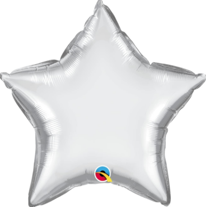 Picture of 20" Chrome Silver Star  (helium-filled) 