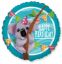 Picture of 18" Happy Birthday Koala Foil Balloon (helium-filled) 