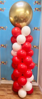Picture of 9 ft Balloon Column with Topper (up to 4 colors) 