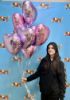 Picture of 18" Satin Luxe Pastel Pink Heart Foil Balloon (helium-filled)