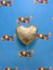 Picture of 18" Satin Luxe Pastel Yellow Heart Foil Balloon (helium-filled) 