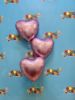 Picture of 18" Satin Luxe Pastel Pink Heart Foil Balloon (helium-filled)