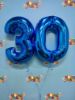 Picture of 26''Blue  Number 0 - Foil Balloon (helium-filled)