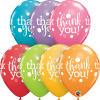 Picture of 11'' Thank you - Festive Balloon Bouquet (up to 13 balloons)