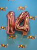 Picture of 26'' Rose Gold Number 1 - Foil Balloon (helium-filled)
