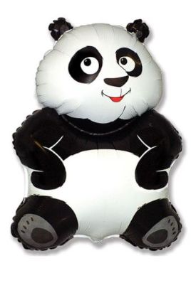 Picture of 34" Jumbo Big Panda Bear Foil Balloon  (helium-filled) 
