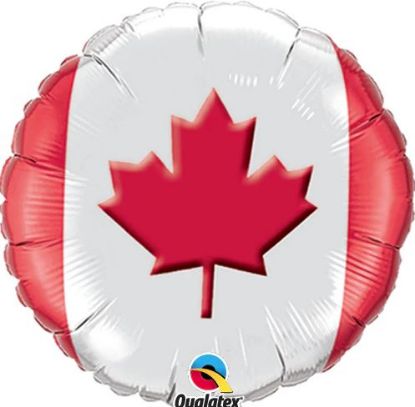 Picture of 18'' Maple Leaf - Foil Balloon (helium-filled)