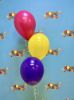Picture of 11 Inch Helium Balloon Bouquet of 3