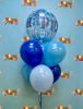 Picture of 22″ Birthday Blue Starburst Sparkle Single Bubble  (helium-filled)