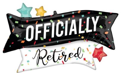 Picture of 38'' Officially Retired Foil Jumbo Balloon  (helium-filled)
